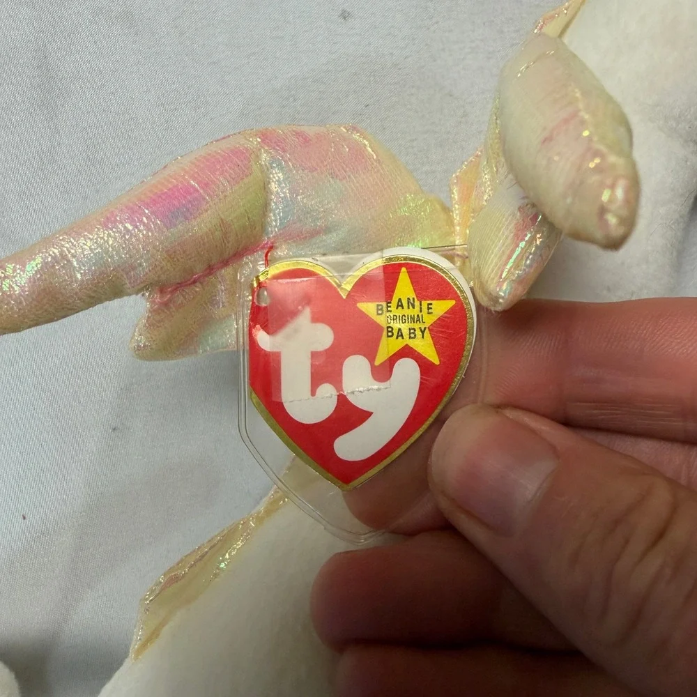 Ty Beanie Babies Collection Grace Neon Magic Hornsly &‎ More Plush Toys Lot of 7